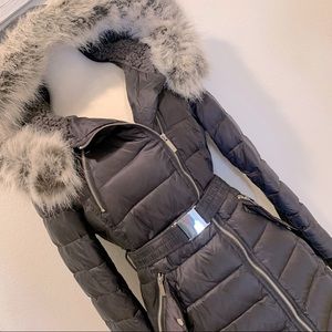 French Connection down long Puffer Coat w/ Hood 🖤